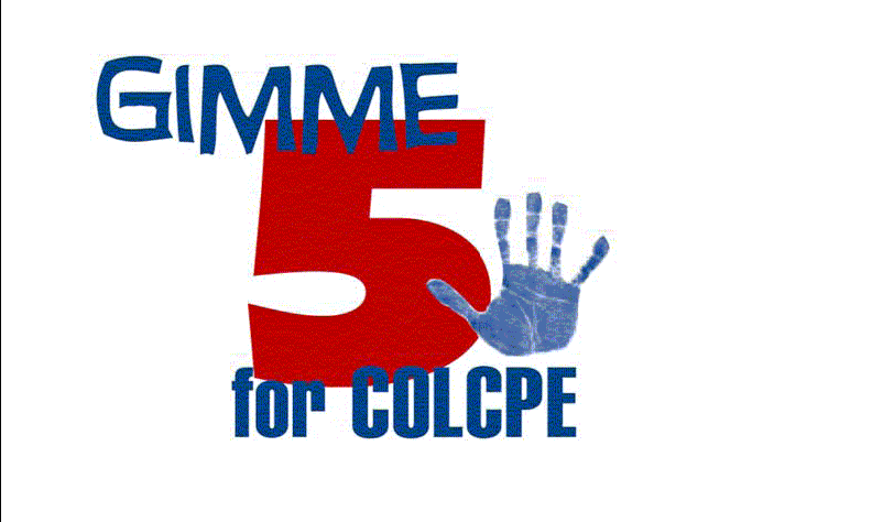 Gimme 5 for COLCPE